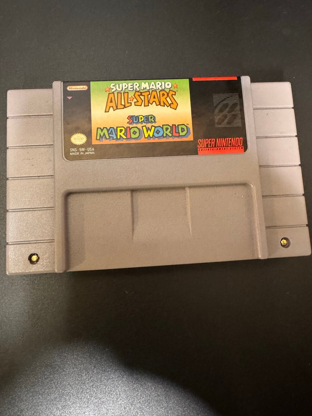 Super Nintendo SNES Super Mario All-Stars + Super Marioworld